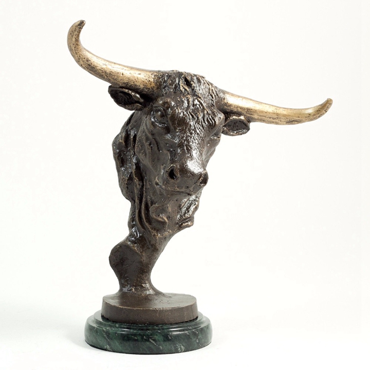 Hot sale bronze bull head sculpture
